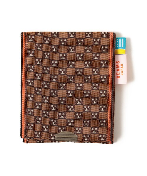 BEAMS JAPAN（ビームス　ジャパン）の「【京伝TEXTILE】【別注】髙田織物 / 山東京伝小紋 畳縁小物入れ 土間太夫（カードケース・レディース・ブラウン・ONE SIZE）」の6枚目の写真