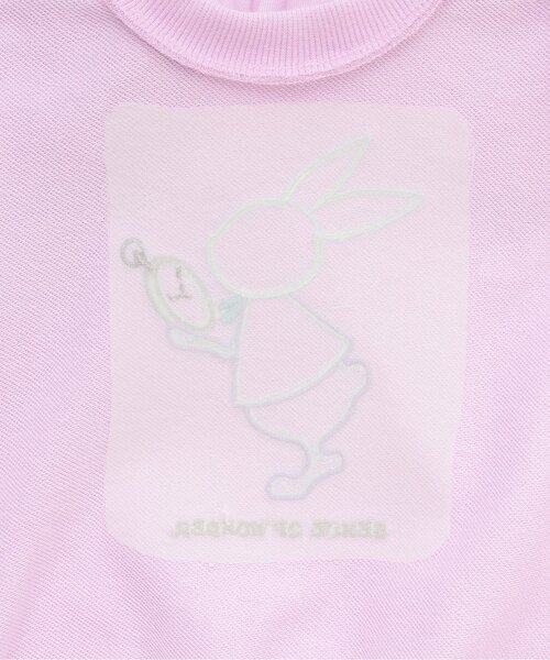 sense of wonder(センスオブワンダー)の「リバティウサギ時計トレーナー(スウェット・キッズ・ピンク/ラベンダー・80cm/90cm/100cm/110cm/120cm)」の7枚目の写真