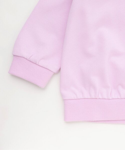 sense of wonder(センスオブワンダー)の「リバティウサギ時計トレーナー(スウェット・キッズ・ピンク/ラベンダー・80cm/90cm/100cm/110cm/120cm)」の8枚目の写真