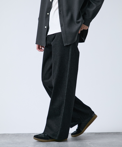 B.C STOCK（ベーセーストック）の「《追加2》12.5oz 5ポケット ワイドリジットデニム（デニムパンツ・メンズ・ネイビー/ブラック・MEDIUM/LARGE）」の3枚目の写真