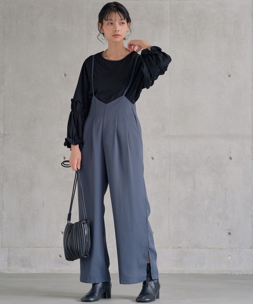 attiree(アティレー)の「スリーブデザインカットソープルオーバー(Tシャツ/カットソー・レディース・ホワイト/ブラック/グレー/モカ/ピンク・FREE)」の11枚目の写真