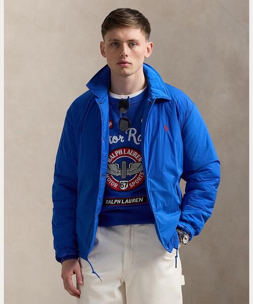 Polo Country Ralph Lauren ブルージャケット S チーク インシュレイテッド コーチズ ジャケット（ナイロンジャケット