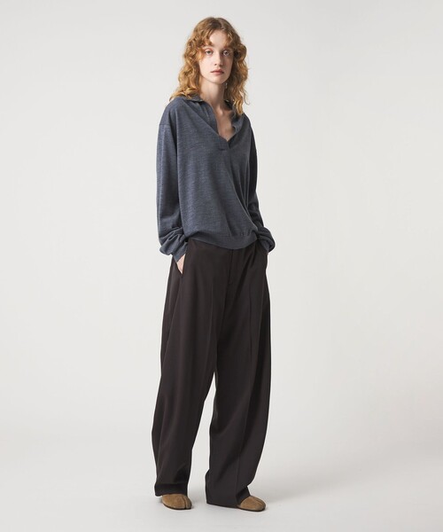 6(ROKU)＞ウール ハイゲージ スキッパー ニット（ニット/セーター）｜6