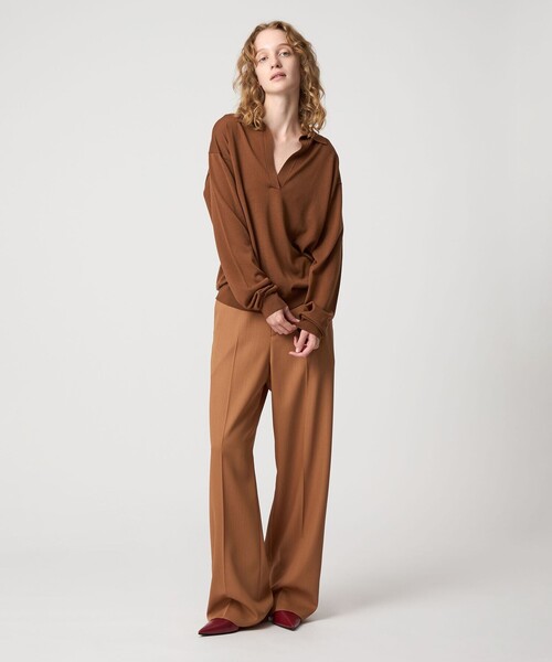 6(ROKU)＞ウール ハイゲージ スキッパー ニット（ニット/セーター）｜6