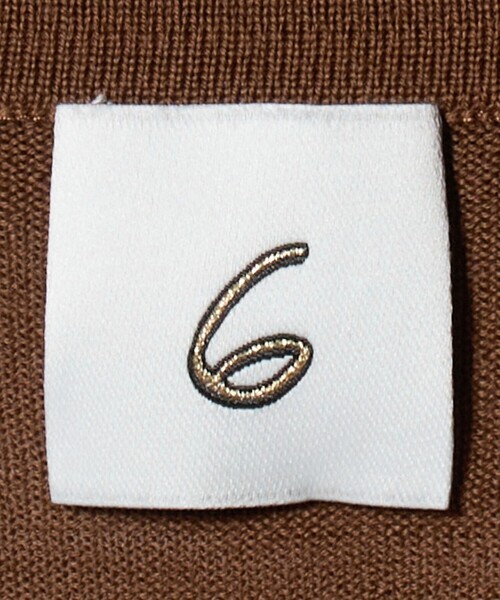 6(ロク)の「<6(ROKU)>ウール ハイゲージ スキッパー ニット(ニット/セーター・レディース・グレー系/ブラウン系・FREE)」の5枚目の写真