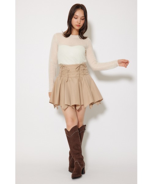 rienda（リエンダ）の「バックリボンアルパカミックスニットトップス 秋服 冬服（ニット/セーター・レディース・ピンク/ブラウン/ホワイト・FREE）」の7枚目の写真