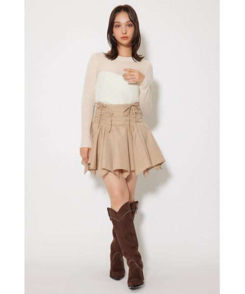 rienda（リエンダ）の「バックリボンアルパカミックスニットトップス 秋服 冬服（ニット/セーター・レディース・ピンク/ブラウン/ホワイト・FREE）」の8枚目の写真