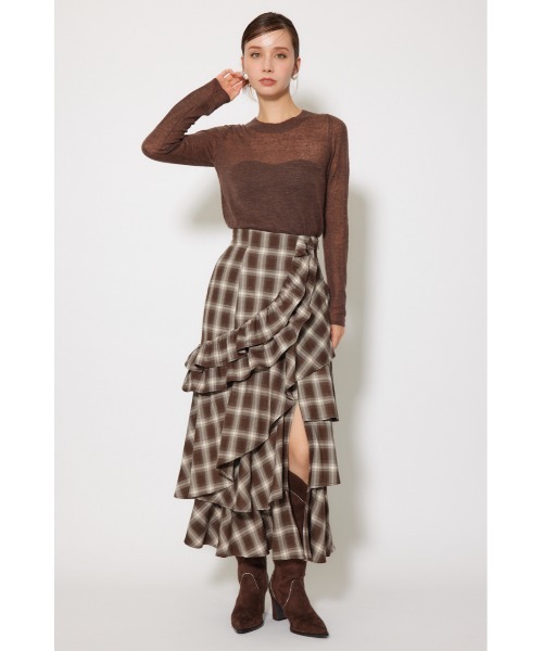 rienda（リエンダ）の「バックリボンアルパカミックスニットトップス 秋服 冬服（ニット/セーター・レディース・ピンク/ブラウン/ホワイト・FREE）」の19枚目の写真