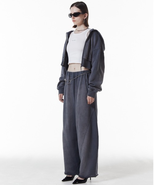 JOSE MOON(ジョゼムーン)の「CROP BIO HOODIE/クロップバイオフーディー(パーカー・レディース・グレー/ブラック・FREE)」の18枚目の写真