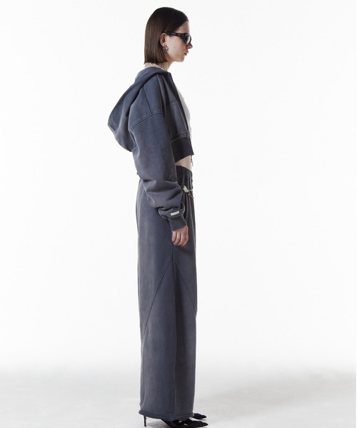 JOSE MOON(ジョゼムーン)の「CROP BIO HOODIE/クロップバイオフーディー(パーカー・レディース・グレー/ブラック・FREE)」の14枚目の写真