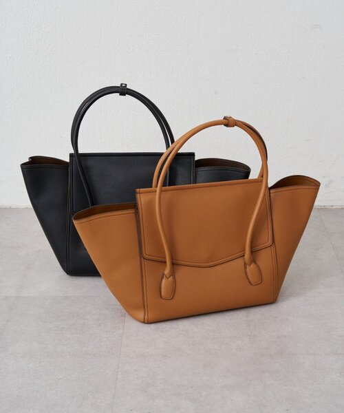 LOUNGEDRESS（ラウンジドレス）の「【&MyuQ / アンドミューク】 OPERIA（トートバッグ・レディース・ブラック/キャメル・FREE）」の4枚目の写真