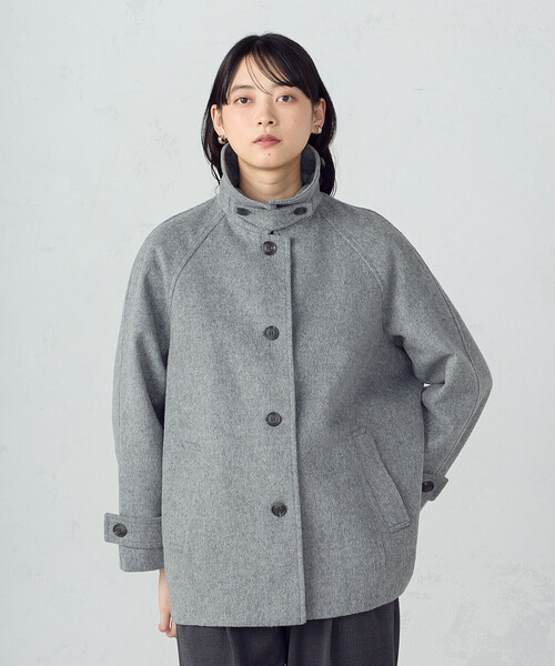 セール】ステンカラーコクーンコート（ステンカラーコート）｜COMME CA