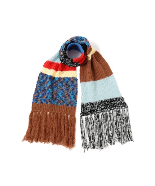 Ray BEAMS(レイビームス)の「ミックス ニット マフラー(マフラー・レディース・レッド/ブルー・ONE SIZE)」の8枚目の写真