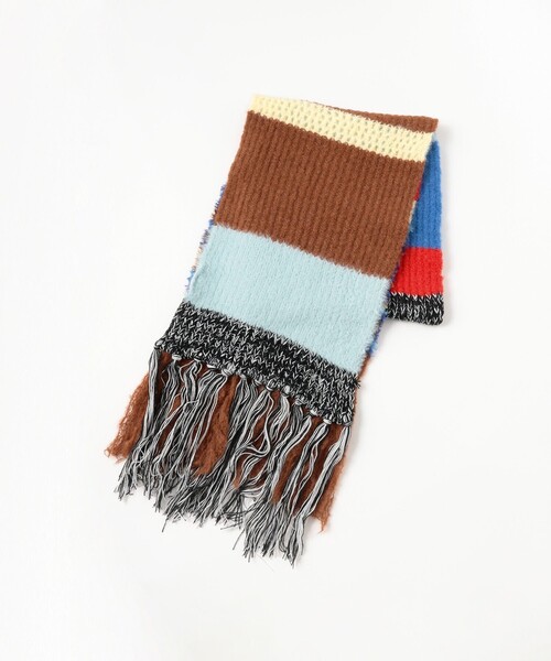 Ray BEAMS(レイビームス)の「ミックス ニット マフラー(マフラー・レディース・レッド/ブルー・ONE SIZE)」の9枚目の写真