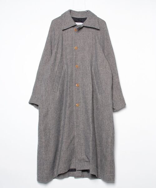 ジャケット・アウター VOAAOV WOOL LINEN HERRING BONE COAT 2 VOAAOV】 WOOL LINEN HERRING BONE COAT（その他アウター）｜VOAAOV