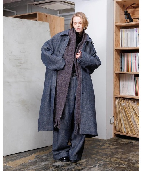 VOAAOV】 WOOL LINEN HERRING BONE COAT（その他アウター）｜VOAAOV