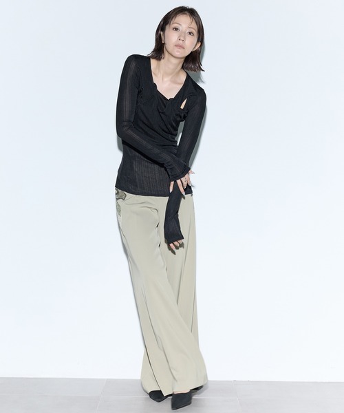 MURRAL/ミューラル】Twist tops/ツイストトップス（Tシャツ/カットソー