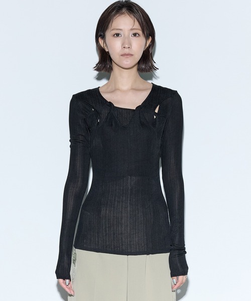 MURRAL/ミューラル】Twist tops/ツイストトップス（Tシャツ/カットソー