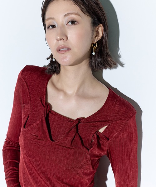 MURRAL/ミューラル】Twist tops/ツイストトップス（Tシャツ/カットソー