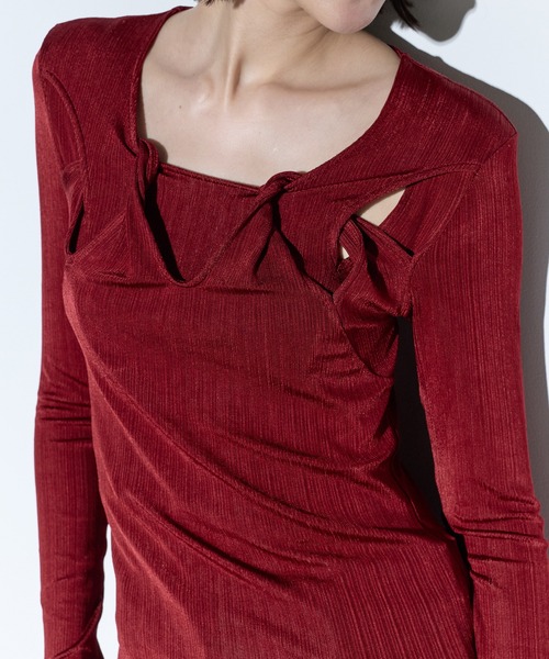 MURRAL/ミューラル】Twist tops/ツイストトップス（Tシャツ/カットソー