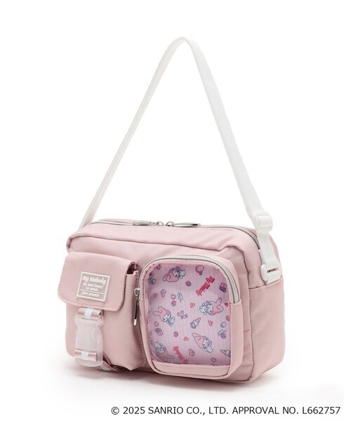 pom ponette junior(ポンポネットジュニア)の「【マイメロディ/クロミ】カジュアルショルダーバッグ(ショルダーバッグ・キッズ・ブラック/ライトピンク・F)」の3枚目の写真