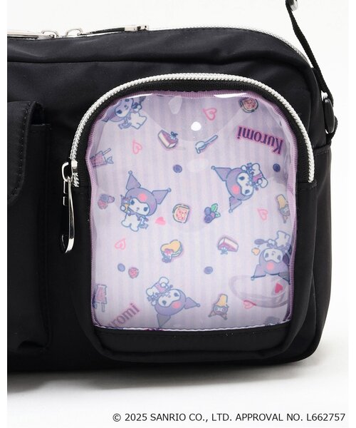 pom ponette junior(ポンポネットジュニア)の「【マイメロディ/クロミ】カジュアルショルダーバッグ(ショルダーバッグ・キッズ・ブラック/ライトピンク・F)」の7枚目の写真