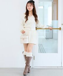 MAJESTIC LEGON | ニットプリーツミニスカート(スカート)