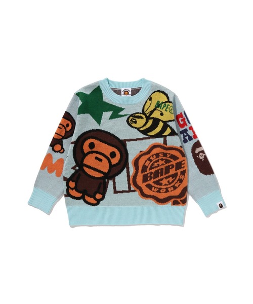 BAPE MILO ASSORTED KNIT SWEATER（ニット/セーター）｜A BATHING APE