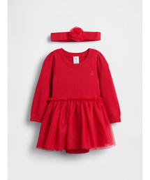 GAP（ギャップ）の「チュール ニット ボディスーツ ワンピースコーデセット (ベビー)（ワンピース）」