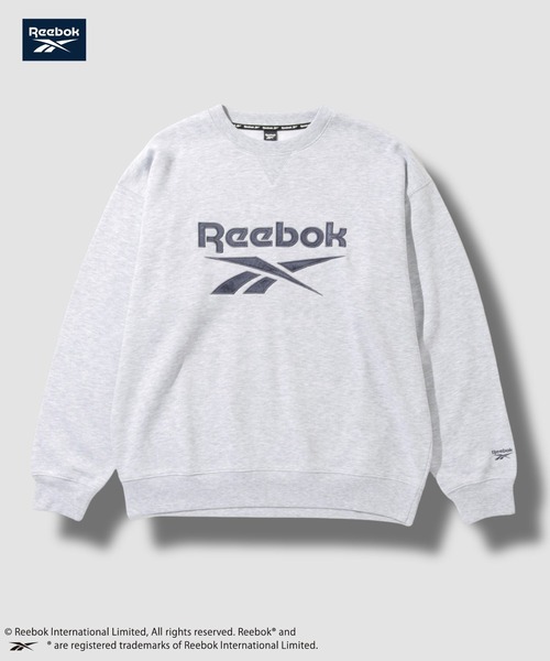 Reebok(リーボック)の「【別注】Reebok ワッペンロゴスウエット(スウェット・メンズ・ブラック/アッシュグレー/グリーン系・M/L/XL)」の2枚目の写真