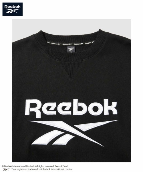 Reebok(リーボック)の「【別注】Reebok ワッペンロゴスウエット(スウェット・メンズ・ブラック/アッシュグレー/グリーン系・M/L/XL)」の4枚目の写真