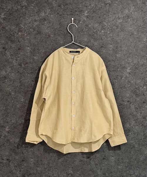 SHISKY(シスキー)の「無地レギュラー バンドカラー オーバーシャツ(シャツ/ブラウス・キッズ・グレー系その他/ホワイト系その他/ベージュ系その他/グリーン系その他・110/120/130/140/150/160)」の19枚目の写真