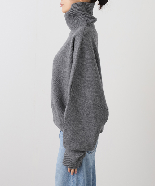 セール】【R2W/アールツーダブリュー】CROP TURTLE KNIT（ニット