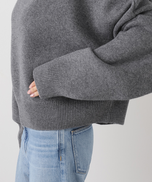 セール】【R2W/アールツーダブリュー】CROP TURTLE KNIT（ニット