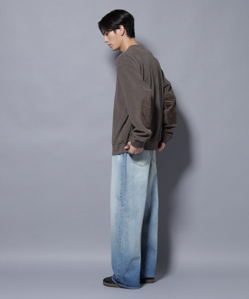 NANO universe（ナノユニバース）の「モールJQDコーデュロイクルーネックプルオーバー（スウェット・メンズ・グレー系その他2/ブラック・M/L）」の8枚目の写真