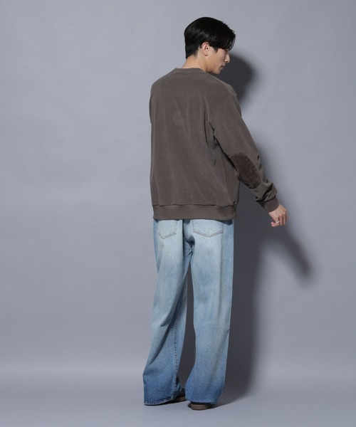 NANO universe（ナノユニバース）の「モールJQDコーデュロイクルーネックプルオーバー（スウェット・メンズ・グレー系その他2/ブラック・M/L）」の9枚目の写真