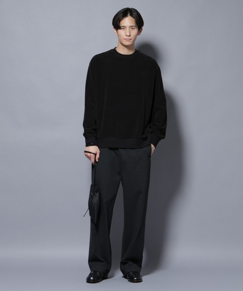 NANO universe（ナノユニバース）の「モールJQDコーデュロイクルーネックプルオーバー（スウェット・メンズ・グレー系その他2/ブラック・M/L）」の13枚目の写真