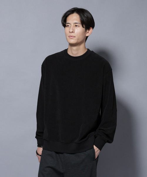 NANO universe（ナノユニバース）の「モールJQDコーデュロイクルーネックプルオーバー（スウェット・メンズ・グレー系その他2/ブラック・M/L）」の11枚目の写真