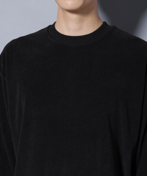 NANO universe（ナノユニバース）の「モールJQDコーデュロイクルーネックプルオーバー（スウェット・メンズ・グレー系その他2/ブラック・M/L）」の19枚目の写真