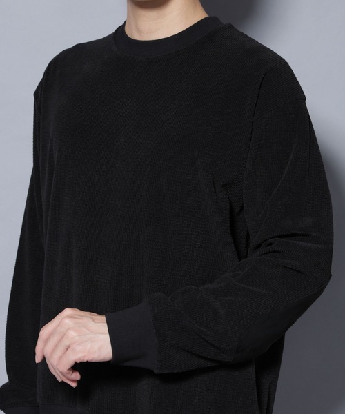 NANO universe（ナノユニバース）の「モールJQDコーデュロイクルーネックプルオーバー（スウェット・メンズ・グレー系その他2/ブラック・M/L）」の20枚目の写真