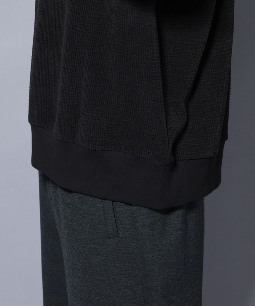 NANO universe（ナノユニバース）の「モールJQDコーデュロイクルーネックプルオーバー（スウェット・メンズ・グレー系その他2/ブラック・M/L）」の21枚目の写真