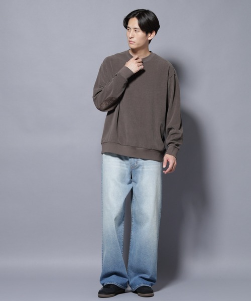 NANO universe（ナノユニバース）の「モールJQDコーデュロイクルーネックプルオーバー（スウェット・メンズ・グレー系その他2/ブラック・M/L）」の6枚目の写真