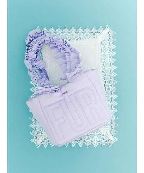 FURFUR（ファーファー）の「【限定カラー】ロゴパデッドトートバッグ（トートバッグ・レディース・ホワイト/ブラック/ピンク/サックスブルー/マルチ・F）」の6枚目の写真
