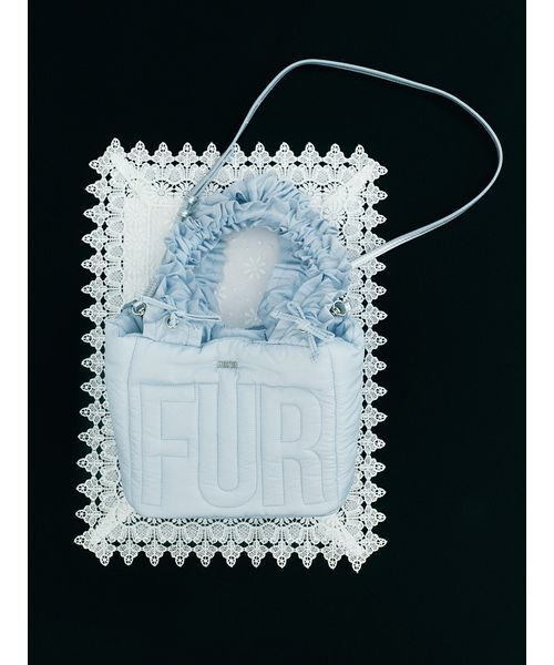 FURFUR（ファーファー）の「【限定カラー】ロゴパデッドトートバッグ（トートバッグ・レディース・ホワイト/ブラック/ピンク/サックスブルー/マルチ・F）」の12枚目の写真