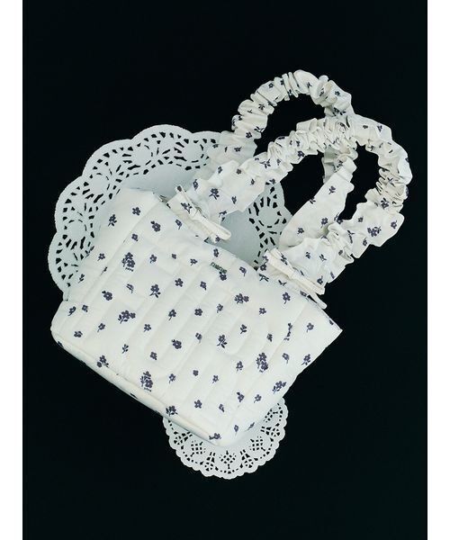 FURFUR（ファーファー）の「【限定カラー】ロゴパデッドトートバッグ（トートバッグ・レディース・ホワイト/ブラック/ピンク/サックスブルー/マルチ・F）」の14枚目の写真