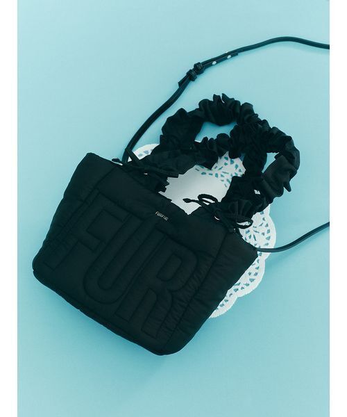 FURFUR（ファーファー）の「【限定カラー】ロゴパデッドトートバッグ（トートバッグ・レディース・ホワイト/ブラック/ピンク/サックスブルー/マルチ・F）」の15枚目の写真