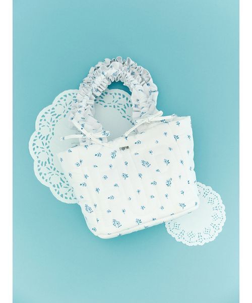 FURFUR（ファーファー）の「【限定カラー】ロゴパデッドトートバッグ（トートバッグ・レディース・ホワイト/ブラック/ピンク/サックスブルー/マルチ・F）」の16枚目の写真