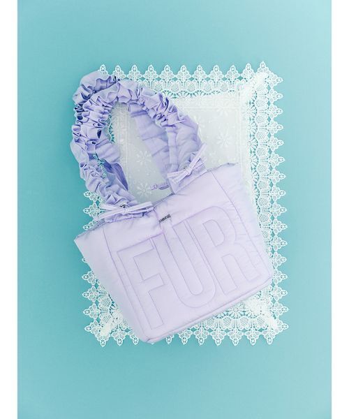 FURFUR（ファーファー）の「【限定カラー】ロゴパデッドトートバッグ（トートバッグ・レディース・ホワイト/ブラック/ピンク/サックスブルー/マルチ・F）」の17枚目の写真