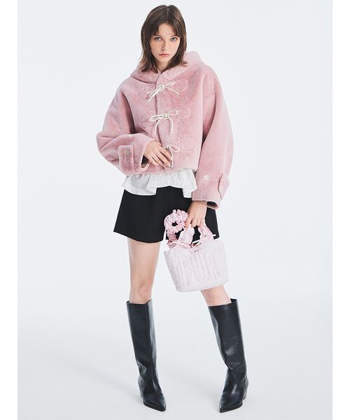 FURFUR（ファーファー）の「【限定カラー】ロゴパデッドトートバッグ（トートバッグ・レディース・ホワイト/ブラック/ピンク/サックスブルー/マルチ・F）」の19枚目の写真