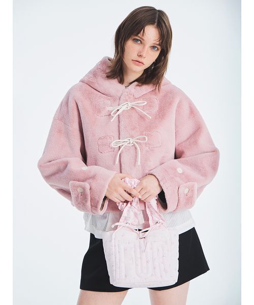 FURFUR（ファーファー）の「【限定カラー】ロゴパデッドトートバッグ（トートバッグ・レディース・ホワイト/ブラック/ピンク/サックスブルー/マルチ・F）」の20枚目の写真